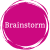 The Content Writing Process Pink Brainstorm Dot