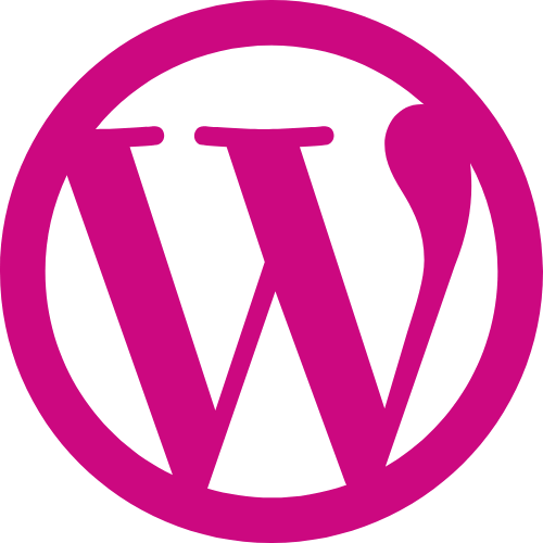 Pink WordPress Logo