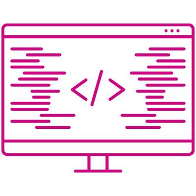 Pink Web Development Image
